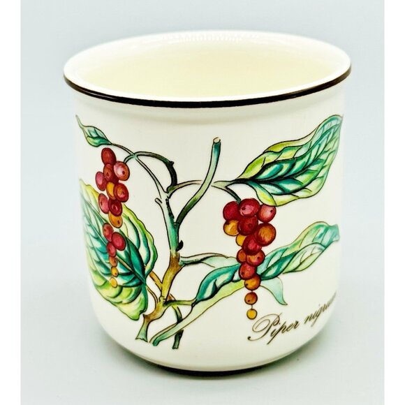 Villeroy Boch Botanica Canister Spice Jars Porcelain Set Of 2 NO LIDS - Picture 2 of 12